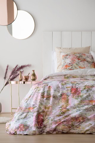 Housse de couette en coton 57 fils/cm² Baciu - Rose