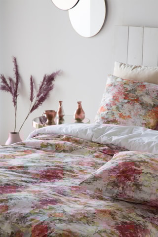 Housse de couette en coton 57 fils/cm² Baciu - Rose