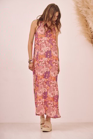 Abito lungo Klaew - Fucsia