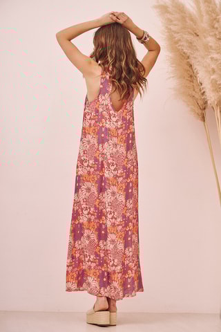 Abito lungo Klaew - Fucsia