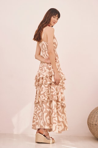 Abito lungo Lilith - Beige