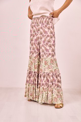 Pantalon taille haute Shula - Écru