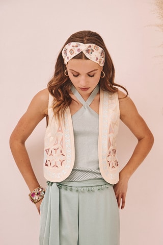 Gilet sans manches Ramonda - Écru