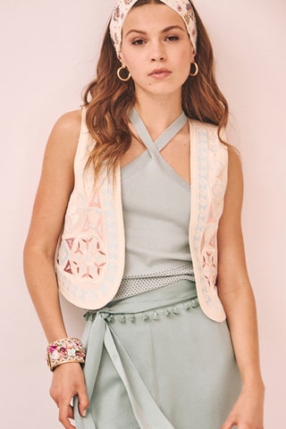 Gilet sans manches Ramonda - Écru