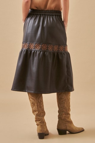 Jupe midi Fina - Camel