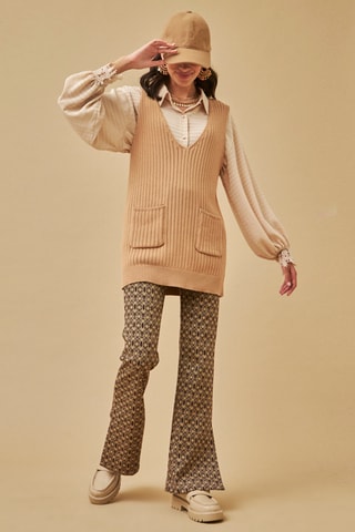 Pull sans manches Kauy - Beige