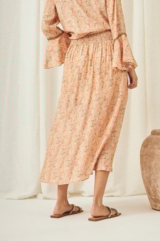 Jupe longue Kaem - Orange clair