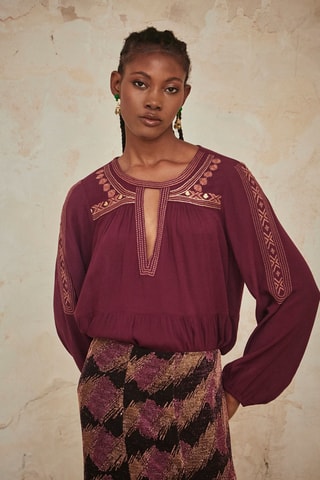 Blouse Lalasa - Bordeaux