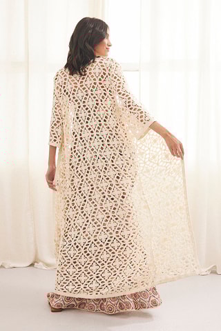 Gilet long Freya - Écru