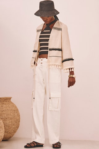 Gilet en lin Kaya - Écru