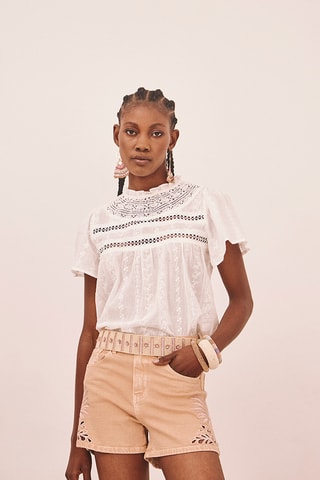 Shorts in jeans Aloha - Beige