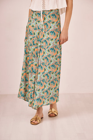 Jupe midi taille haute Dallas - Vert