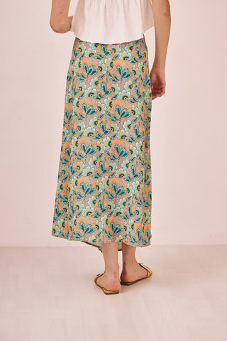 Jupe midi taille haute Dallas - Vert