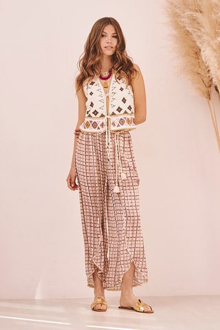 Gilet sans manches Ululani - Écru