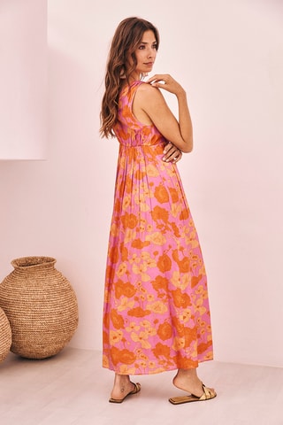 Abito lungo Kailani - Fucsia