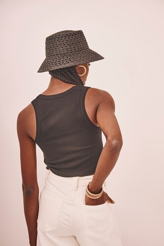 Crop top Basik - Nero