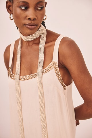 Abito lungo Bruma - Ecrù