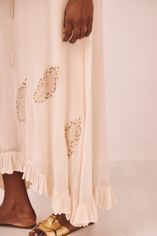 Abito lungo Bruma - Ecrù