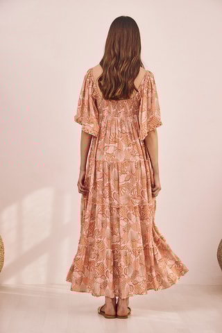 Abito lungo Adirana - Arancione chiaro