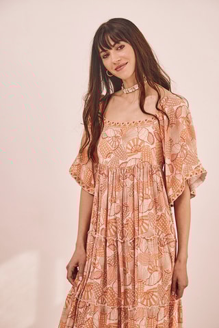 Abito lungo Adirana - Arancione chiaro