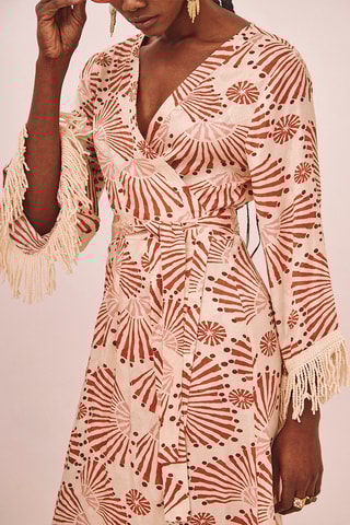 Abito a portafoglio Alodia - Beige