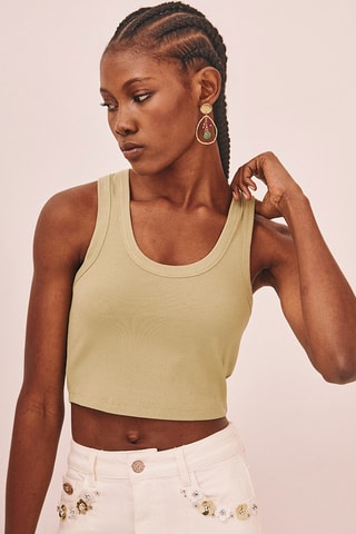 Crop top Basik - Verde