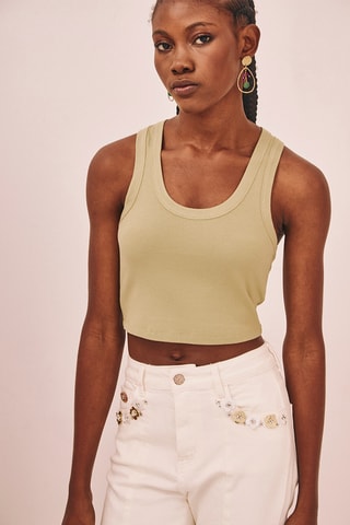Crop top Basik - Verde