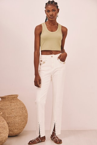 Crop top Basik - Verde