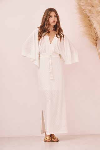 Abito lungo Bulan - Bianco