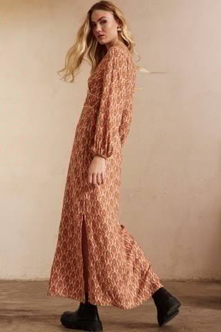 Robe longue Indrani - Rouge