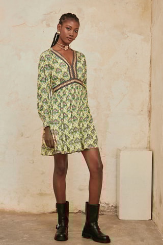 Robe patineuse Araxi - Vert