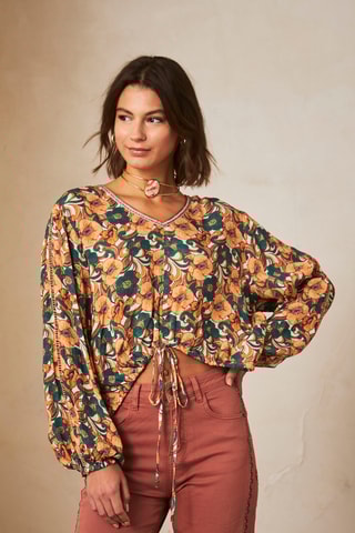 Blusa Somara - Rosso