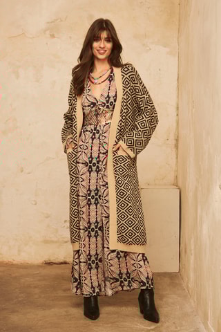 Robe longue Maharani - Noir