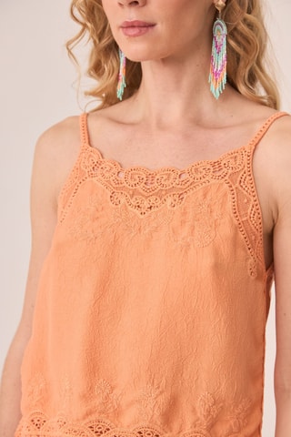 Top Satin - Arancione