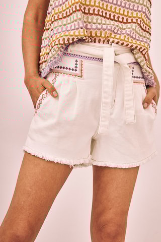 Shorts in jeans Darwi - Bianco