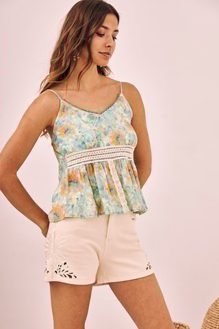 Top tie and dye Aloha - Écru