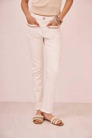 Pantaloni Devendra - Bianco