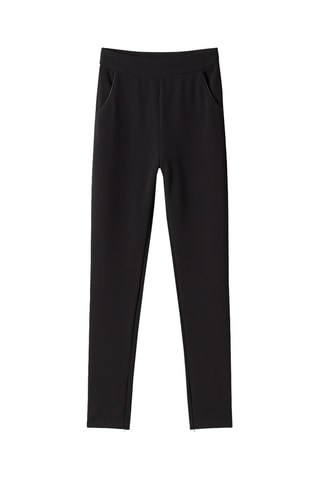 Pantaloni slim a vita alta Pumi - Nero