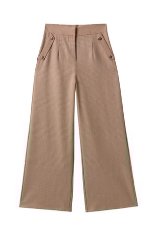 Pantaloni wide legs Solta - Beige