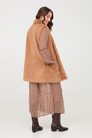 Cardigan lungo Pluvelt - Cammello