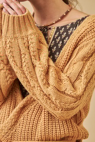 Gilet en laine TS.Amazilia - Beige