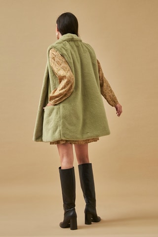 Cardigan lungo Pluvelt - Verde