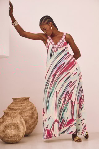 Abito lungo Dora - Verde