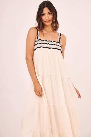 Abito lungo Nakara - Ecrù