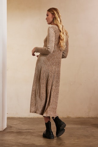 Robe midi Marli - Taupe