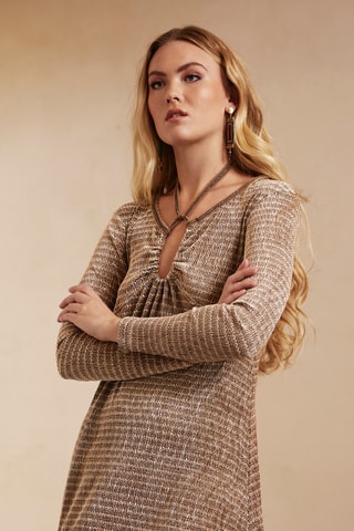 Robe midi Marli - Taupe