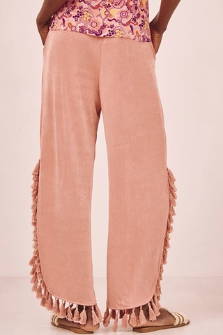 Pantalon taille haute Iriss - Corail