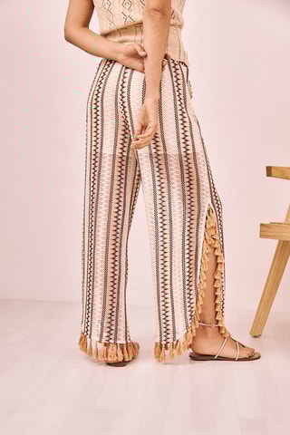 Pantalon taille haute Izzy - Écru