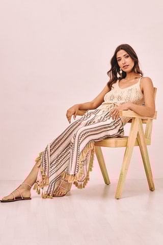 Pantalon taille haute Izzy - Écru