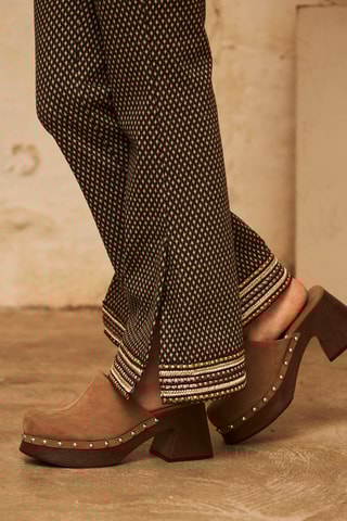 Pantaloni straight a vita alta Raptus - Nero